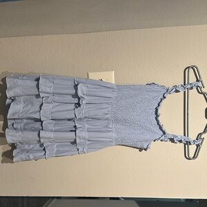 Lulu's Light Blue Ruffled Dress